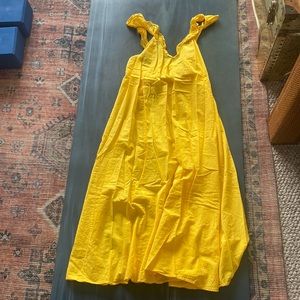 Yellow linen cover up, H&M